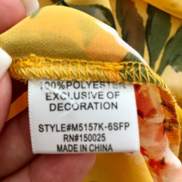 Emory Park yellow kimono cover up tunic - Picture 8 of 8